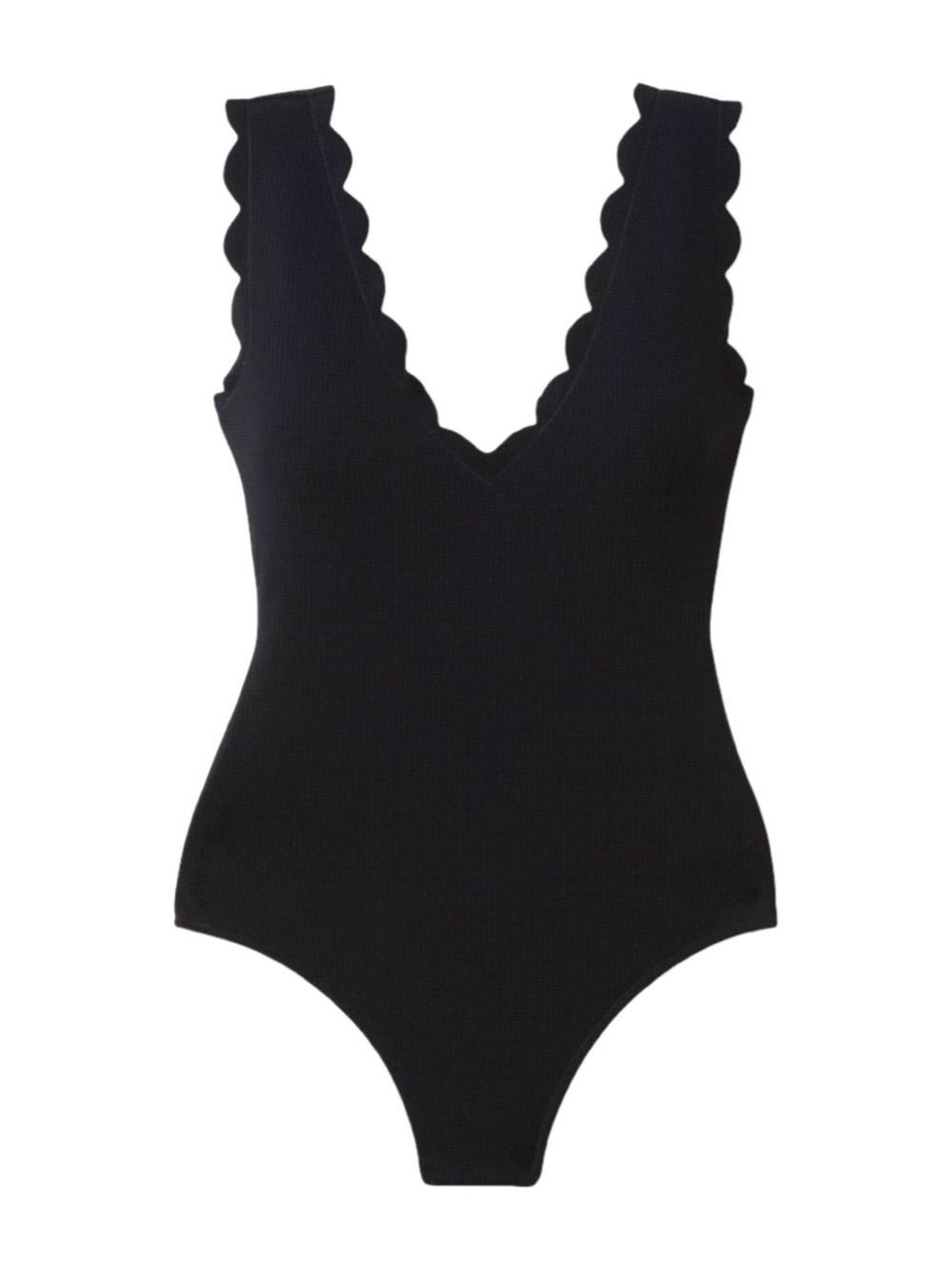 Marysia Black Scalloped One-Piece - Picture 3 of 9